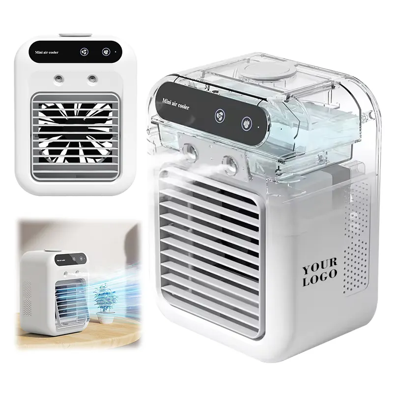 Taşınabilir evaporatif HAVA SOĞUTUCU mobil su soğutma fanı oda ofis için kişisel Mini taşınabilir klimalar