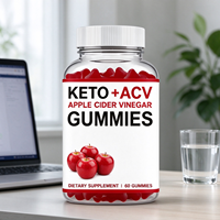 Gummies de Cétones Naturelles OEM/ODM, Suppléments Probiotiques au Vinaigre de Cidre de Pomme, Gummies de Fibres Alimentaires Expédiés Directement de l'Usine