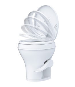 Inodoro Portátil Moderno para Autocaravanas y Casas Rodantes SEA FLO con Operación por Pedal y Ajuste de Presión de Agua - Product Image 5