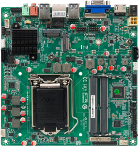 Carte mère industrielle de bureau LIMYEE X86 Mini ITX Intel H310 LGA <span class=keywords><strong>1150</strong></span> double canal DDR4 32 Go SATA VGA/HDMI/LVDS intégrés - Product Image 1