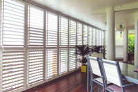 CBMMart Persienne en PVC Fenêtres en bois Fenêtre en aluminium Volets verticaux Maison Pare-soleil Persiennes