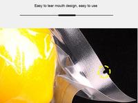 Sacs sous vide transparents en plastique alimentaire nylon EVOH PE haute barrière, fond scellé, en tube