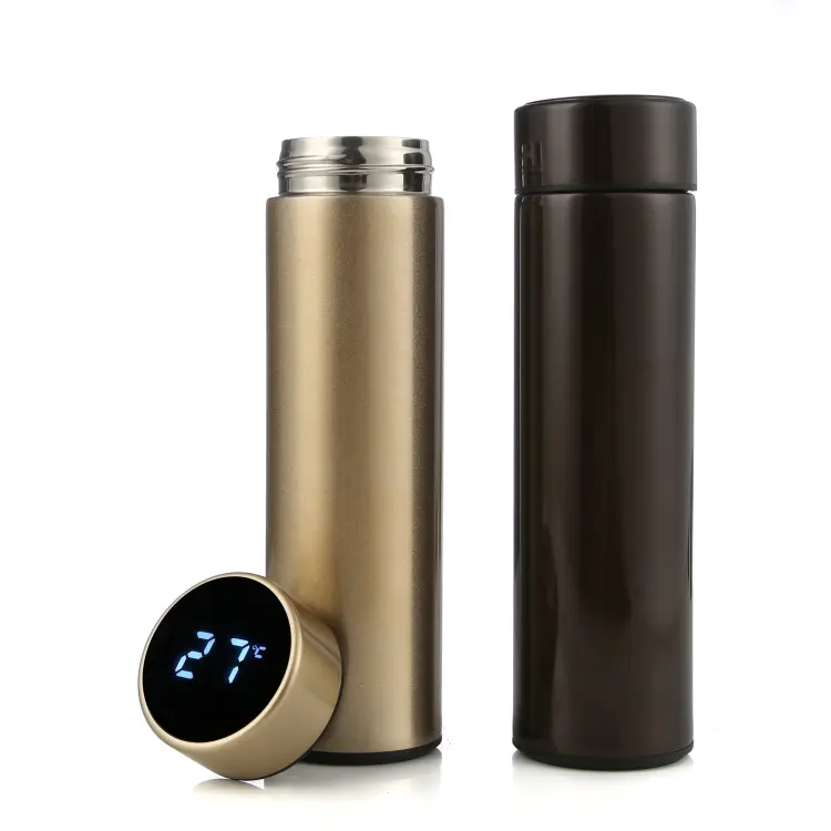 Thermos à écran tactile led sous vide, bouteille sous vide intelligente, température, tasse en acier inoxydable, bouteille thermos à affichage de la température