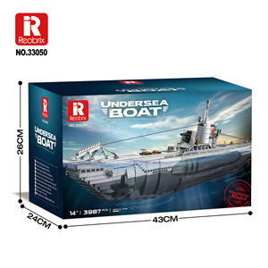 Reobrix 33050 Bateau sous-marin de nouvelle génération de type U, 3624 pièces, ensemble de blocs de construction de modèle militaire pour adultes - Product Image 5