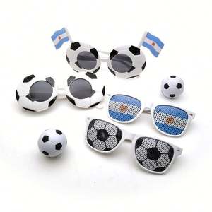 Lunettes de soleil en plastique personnalisées, imprimées en sérigraphie, étanches, motif bonbons, pour événements sportifs (football), vente en gros promotionnelle - Product Image 1