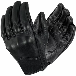 Gants de moto en cuir Pyrotect pour la conduite par temps froid, le sport, le cyclisme, avec protection complète des doigts, antidérapants, protection des articulations, boucle - Product Image 2
