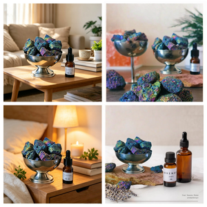 Diffuseur d'huiles essentielles en pierre de lave arc-en-ciel poreuse naturelle, pierre décorative en <span class=keywords><strong>roche</strong></span> <span class=keywords><strong>volcanique</strong></span> pour parfumer la maison - Product Image 4