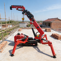 Grúa Araña RST L-688 de 4 Toneladas, Eléctrica e Hidráulica, con Certificación CE, Telescópica, con Canasta para Personal, Elevación de 16 m para Construcción