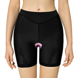 Shorts de cyclisme rembourrés taille haute personnalisés pour femmes, respirants en polyester pour l'été, shorts de vélo de montagne sans couture - Product Image 4