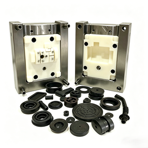 black ring-shaped Custom Injection Molding <b>Plastic</b> Parts Injection Molding Custom Mold Making <b>Plastic</b> Injection Molding - Product Image 1