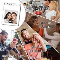 Nouvelle étiquette de suivi PhotoTag E Ink BT compatible avec Find My, localisateur de clés intelligent et de objets, affichage d'image personnalisé, étiquettes de bagages