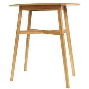 Simple modern minimalist bamboo Nordic round <b>table</b>, small desk, <b>tall</b> creative <b>table</b>, children's dining <b>table</b>, customizable. - Product Image 2