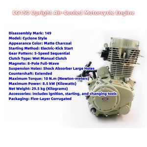 Moteur de scooter CG300, moteur refroidi par liquide, moteur de moto, tricycle, motores de moto - Product Image 2