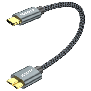 Cable de Datos Retráctil Ecológico SUNGUY de Nailon Trenzado USB 3.1 Tipo-C de Carga Rápida para Teléfono y Portátil - Product Image 3