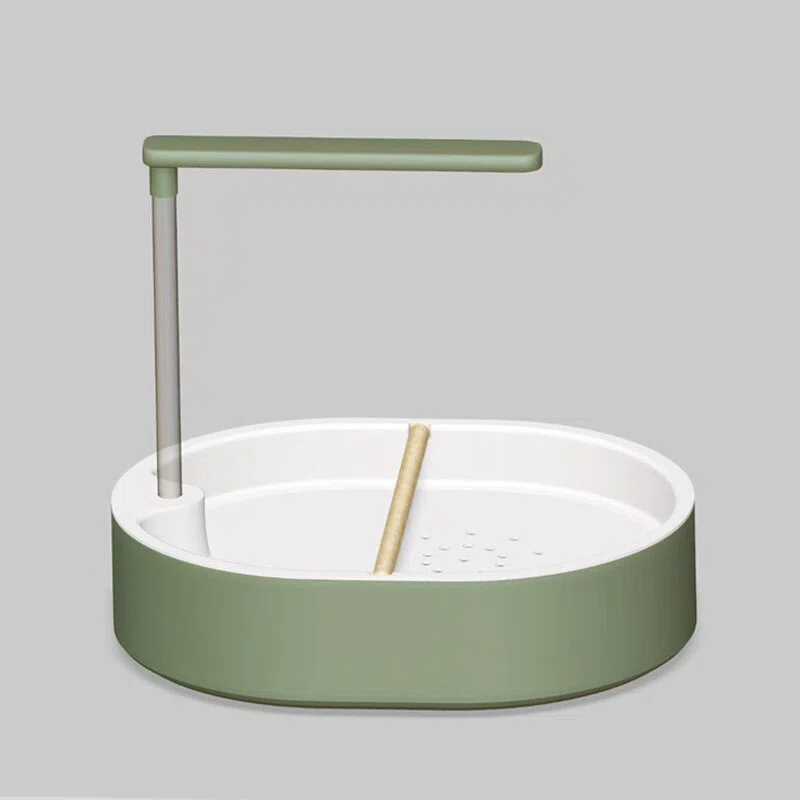 Seau + Eau de pluie + Tuyau + Bâton de pin + Pompe à eau