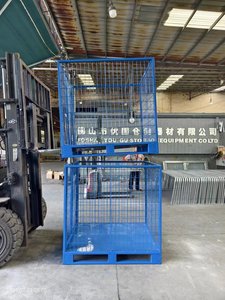 Wire Cage for <strong>Pallet</strong> Metal Storage Container Foldable Steel Wire Rack Heavy Duty <strong>Pallet</strong> Bin - Product Image 6