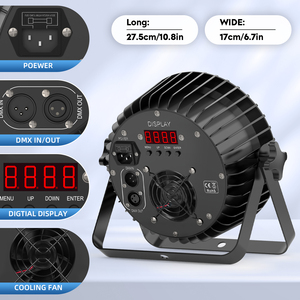 2025 mới hengyu Hot Bán rgbwa + UV 6 in1 18 cái LED DJ thiết bị mệnh Đèn DMX512 điều khiển với âm thanh tự động đám cưới ánh sáng sân khấu - Product Image 3