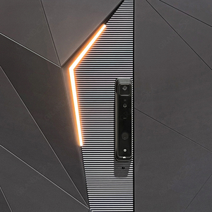 Puerta <span class=keywords><strong>de</strong></span> Entrada Individual para Villa, <span class=keywords><strong>de</strong></span> Aluminio Fundido, Estilo Contemporáneo, para Materiales <span class=keywords><strong>de</strong></span> Construcción - Product Image 5