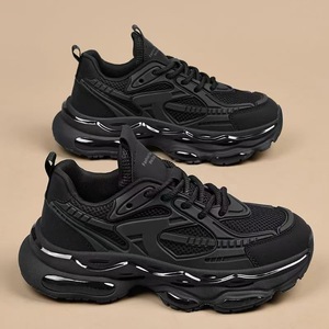 Zapatos Deportivos Casuales Negros para Hombre, con Amortiguación de Aire, Absorción de Impactos y Diseño para Aumentar la Estatura - Product Image 4
