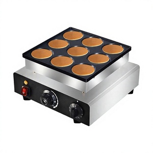 Machine à mini-crêpes électrique professionnelle avec thermostat réglable pour poffertjes, dorayaki, gâteaux, muffins et gaufres, idéale pour les boulangeries et cafés - Product Image 1