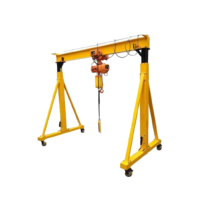 Grue portique électrique portable compacte en acier, à commande à distance, avec moteur, boîte de vitesses, roulement, capacité personnalisable, triphasée - Meilleures ventes