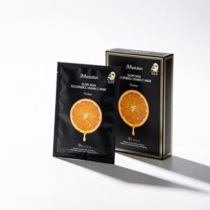 Juego de 10 Mascarillas Faciales JMsolution Glory Aqua Tocopherol con Vitamina C, Cuidado Diario de la Piel, Para Todo Tipo de Piel - Product Image 1