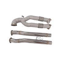 Collecteur d'échappement sport isolé en acier inoxydable T304 pour Audi RS3 2.5T 2016-2023 – Amélioration de performance pour voiture de course