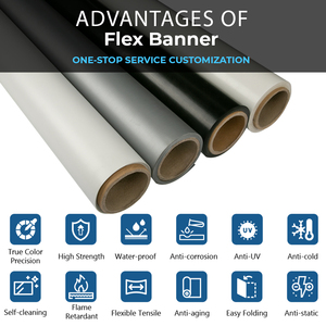 ม้วนแบนเนอร์ PVC หน้าเรียบ 440 กรัม กว้าง 3.2 เมตร สำหรับงานพิมพ์โฆษณาภายนอกอาคาร วัสดุโปสเตอร์แบบมันเงาและด้าน - Product Image 6