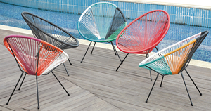 Jardín de alta calidad cinturón de cinta tejida al aire libre Muebles de Jardín impermeable sillas de jardín y tamaños opcionales color Arco Iris Silla de huevo - Product Image 2