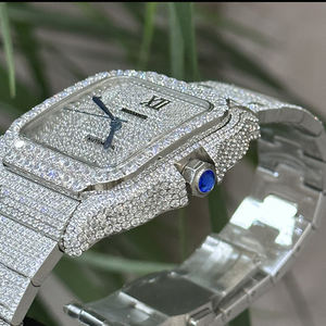 Relojes Mecánicos de Lujo para Hombre con Esfera Romana y Diamantes Moissanite VVS - Product Image 6