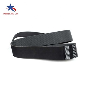 Revestimiento <span class=keywords><strong>de</strong></span> poliuretano Pu, correas dentadas ranuradas <span class=keywords><strong>de</strong></span> Pu, correa síncrona, precio <span class=keywords><strong>de</strong></span> fábrica, agujeros avellanados perforados y caucho rojo - Product Image 3
