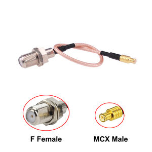 Adaptador Compacto MCX Macho a F Hembra, <span class=keywords><strong>Cable</strong></span> Coaxial RG316 para <span class=keywords><strong>Antena</strong></span> de <span class=keywords><strong>TV</strong></span> Satelital y Extensión de Señal Digital - Product Image 3