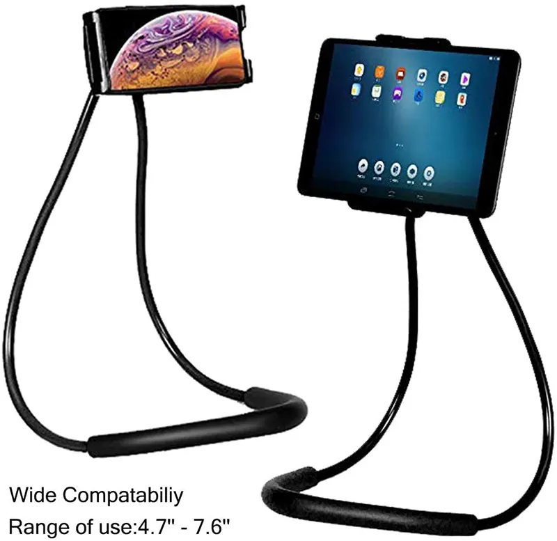Support de téléphone portable flexible, à col en direct, flexible, montage de lit et de tablette, pour téléphone portable
