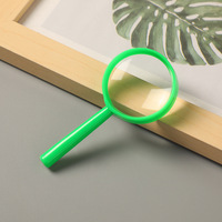 Colorful Handheld Min Toy Acrylic 40MM Lens PP Frame 3X Plastic Magnifying Glass
