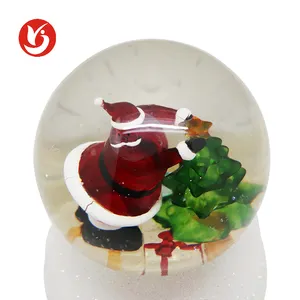 Design personalizado de plástico de glitter, personalizado, água, torção, domo, lembrança, lanterna, natal, globo de neve