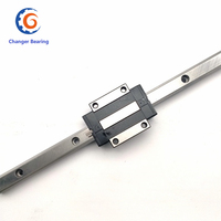 Rail de guidage linéaire carré HGR15 HGR20, 300mm 500mm 1000mm avec bloc linéaire à bride HGH15CA HGH20CA HGH20HA pour pièces 3D