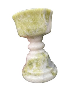Cálice Grande de Jaspe Natural, Ônix e Jade para Atacado – Castiçal para Presentes ou Decoração com Propriedades Curativas - Product Image 5