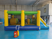 Gran oferta, juguetes inflables comerciales para interiores para niños, gorila de obstáculos, juegos para niños, Castillo de salto con tobogán