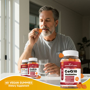 心臓の健康、エネルギー増強、抗酸化サポートのためのCoQ10＆オメガ<span class=keywords><strong>3</strong></span>グミ - 1日2グミ - Product Image 3