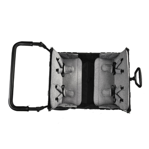 Vagoneta Plegable de 4 Plazas con Toldo, Estructura de Acero Inoxidable y Tela Oxford para Viajes y Campamentos de Niños - Product Image 4