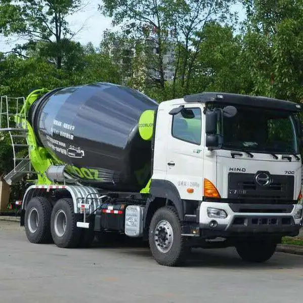 Realiabe – mélangeurs de béton d'occasion Zoomlion 10bm, Machine Hino 700, camion-mélangeur de béton Mobile à vendre