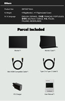Moniteur Portable Ultra mince LCD pour ordinateur Portable Gaming 2023 k 2.5 HZ, nouveau, OEM, 16 pouces, 144