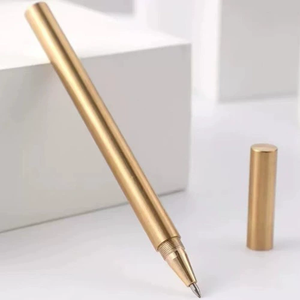 Luxe Kantoorschool Koper Unieke Metalen <span class=keywords><strong>Pen</strong></span>, Ronde Massief Messing <span class=keywords><strong>Pen</strong></span>, Gouden Relatiegeschenken <span class=keywords><strong>Pen</strong></span> - Product Image 6