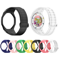 Kit de Modificación de Silicona de Alta Calidad Lionorm para Relojes Inteligentes AP-swatch Royal Pop, Correa y Caja de Silicona