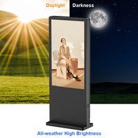 Pantalla LCD Táctil Digital para Exteriores de 55 y 65 Pulgadas, Pantalla Publicitaria con Gestión CMS, Windows y Android para Tiendas y Minoristas