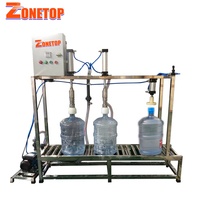 Machine de remplissage de bouteilles d'eau en plastique, fonctionnement manuel, Semi-automatique, 5 gallons