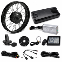 48V 500W 750W Fatbike E-Bike Umbausatz 20x4 Hinterer Gewindefreilauf 25A Nabenmotor E-Bike Kit 20 26 Zoll Wasserdicht