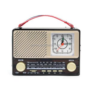 RD-311UBT портативное металлическое Fm-радио с фонариком и часами - Product Image 1