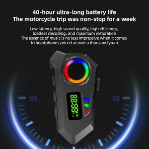 Y30A Motorcycle <strong>Headset</strong> Smart Helmet Audio Communication System with LED Display &amp; RGB Light - Product Image 3