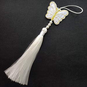 Decoración para el Hogar, Colgante de Mariposa Norigae Tradicional Coreano, Borla de Seda Bordada, Adorno de Perlas, Hanbok - Product Image 6